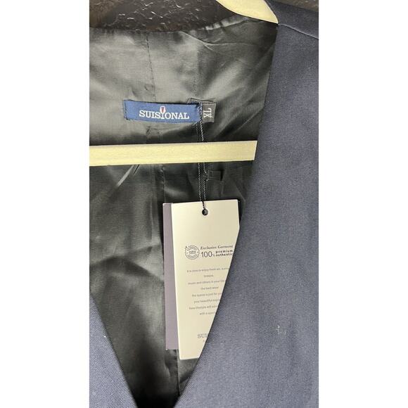 SuiSional Mens Blue 5 button down vest mens size XL - Picture 2 of 6